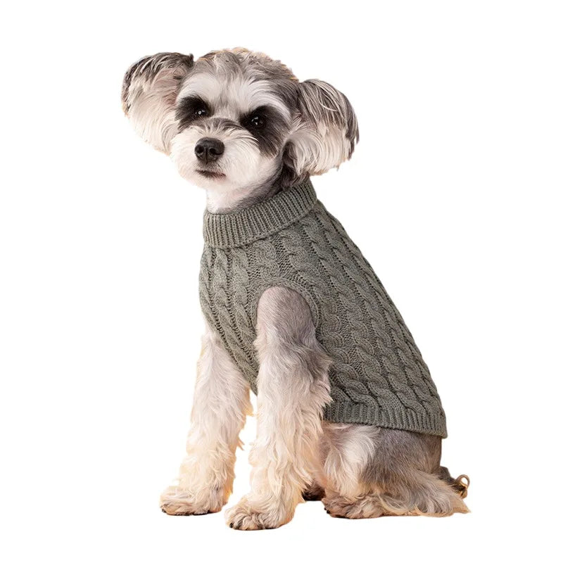 Warm Dog Sweaters for Small Dogs Turtleneck - MyPetDollar.com