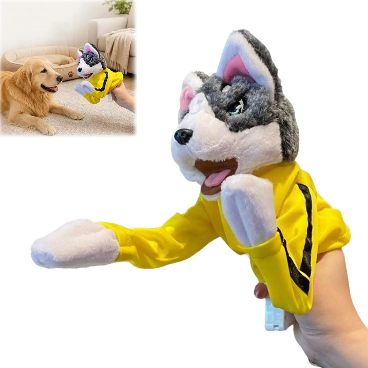 Husky Boxing Interactive Plush Toy Kung Fu - MyPetDollar.com
