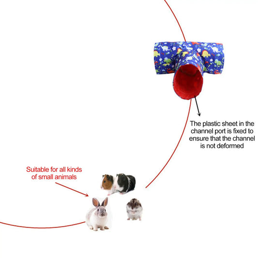 Polyester Tube Hamster Tunnel Cage Platform - MyPetDollar.com