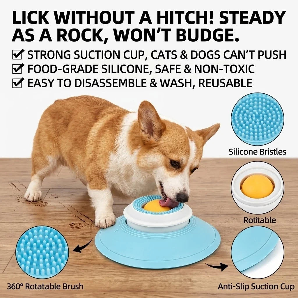 Pet Lick Feeder Bowl, Non-Slip Slow Feeder - MyPetDollar.com