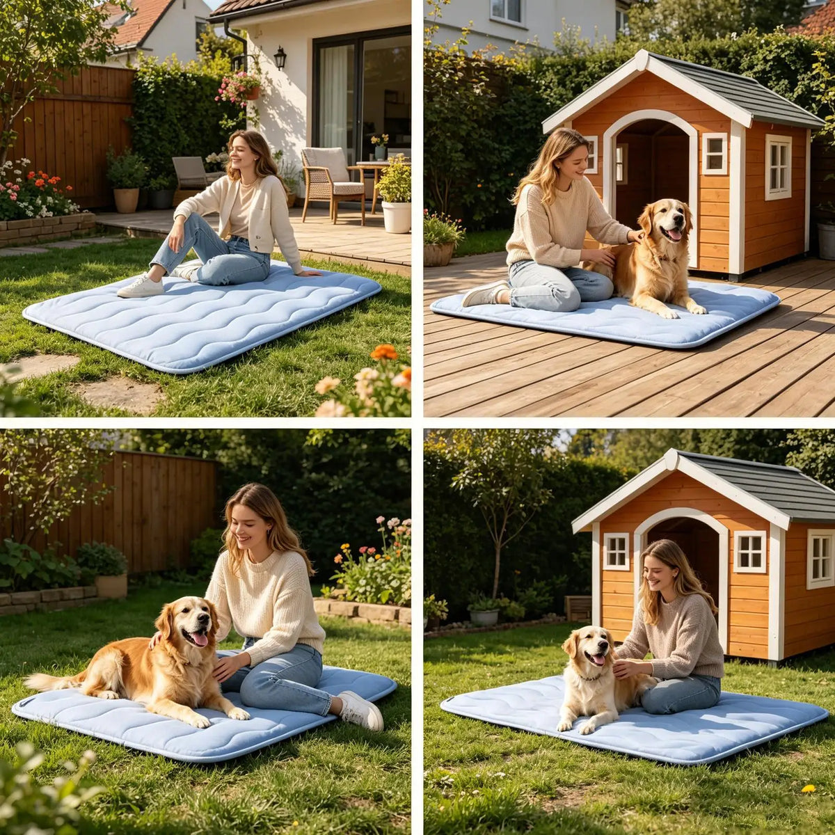 Dog Cooling Mat Summer Pet Cold Bed Pad For - MyPetDollar.com