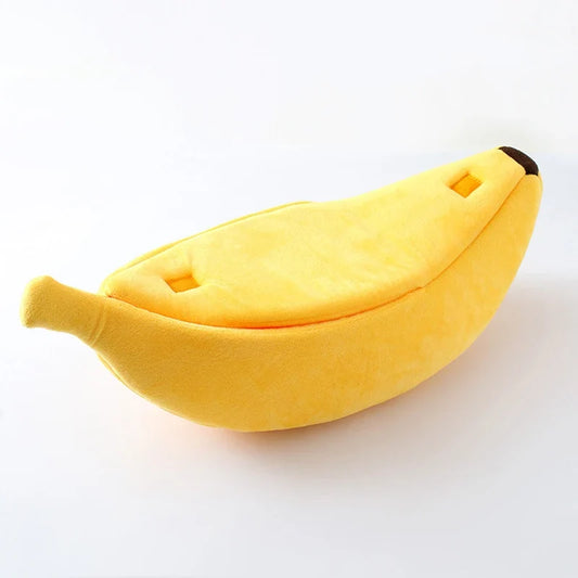 Winter Banana Cat Bed House Funny Cute Cozy - MyPetDollar.com