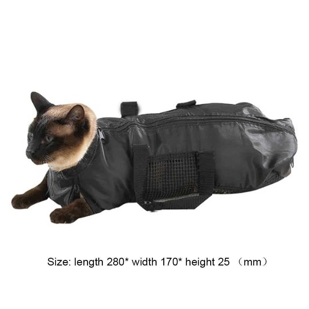 Mesh Cat Grooming Bathing Bag Oxford Cloth Pet Washing – Cat Supplies