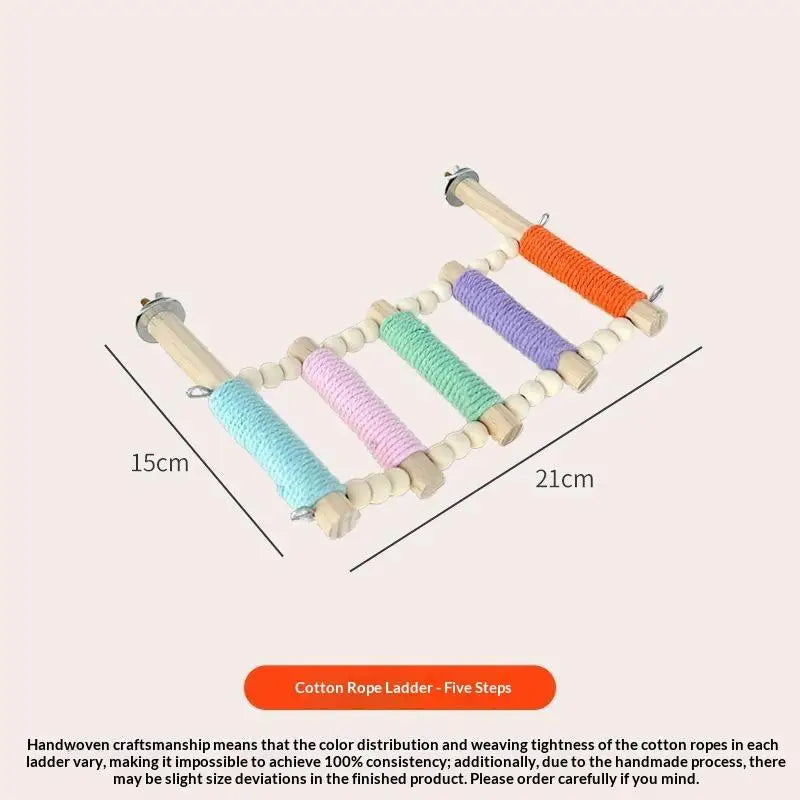 Parrot Climbing Ladder Interactive Rope for Birds