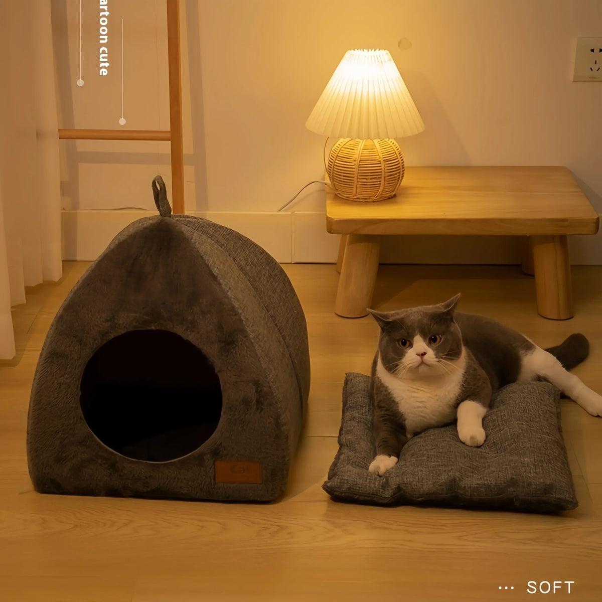 Triangle Cat Nest Closed Cat House Pet Nest - MyPetDollar.com