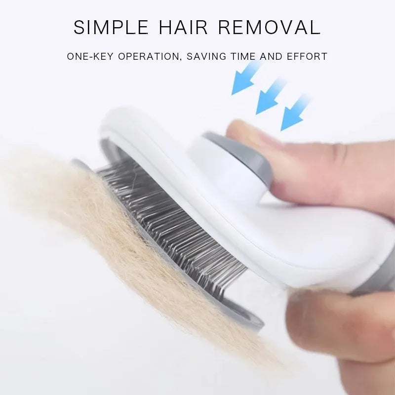 Pet Dog Brush Cat Comb Self Cleaning Pet - MyPetDollar.com