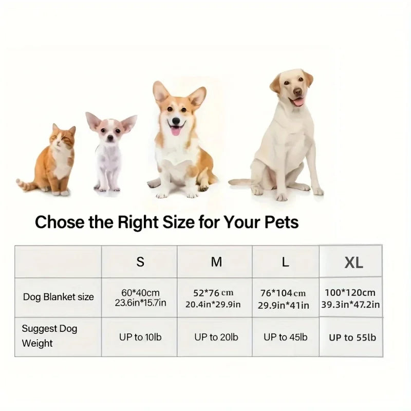 3PCS Soft Fluffy Pet Blanket Cute Dot - MyPetDollar.com