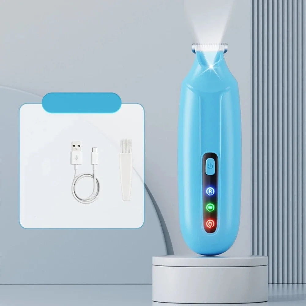Low Noise Dog Paw Trimmer Rechargeable LCD Display Pet Hair