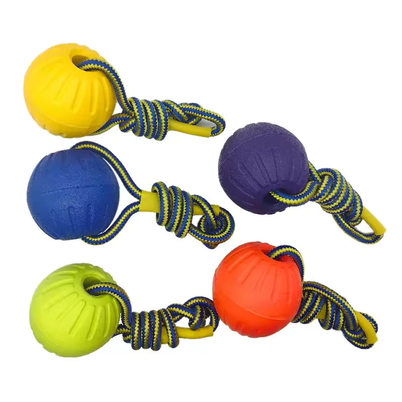 7/9cm Pet Balls Toy with Rope Interactive - MyPetDollar.com