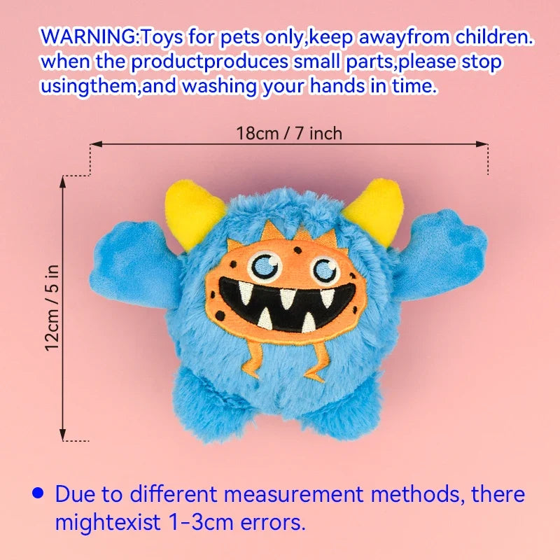 1 Pcs Active Moving Dog Plush Squeaky Small - MyPetDollar.com