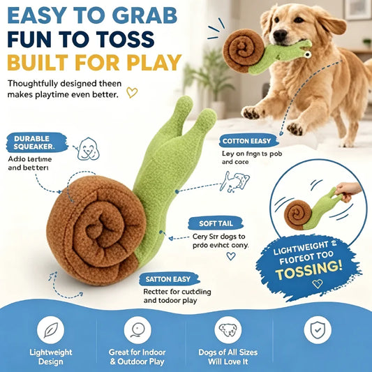 Snail Shaped Pet Toys for Dogs And Cats - MyPetDollar.com