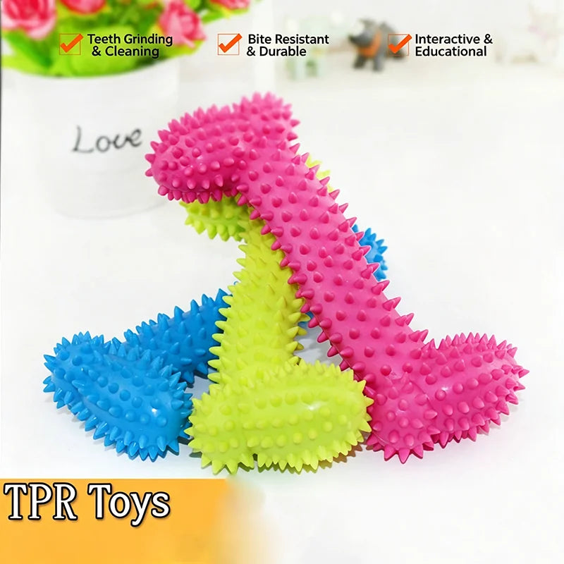 Bone Shape Soft Rubber Pet Chew Toy Bite - MyPetDollar.com