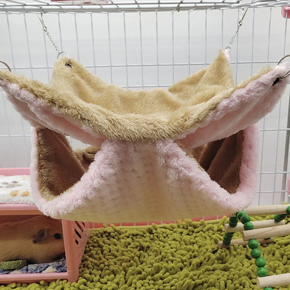 Honey Glider Double Pile Hammock Guinea Pig - MyPetDollar.com