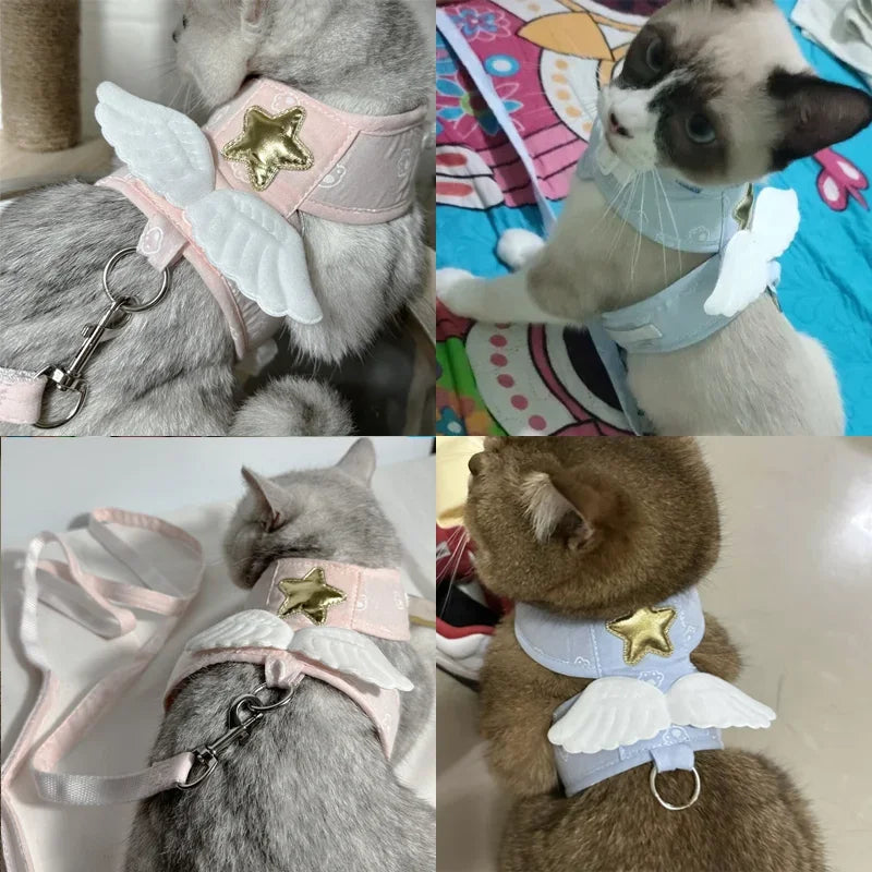 Pet Angel Wing Vest Harness with Leash - MyPetDollar.com
