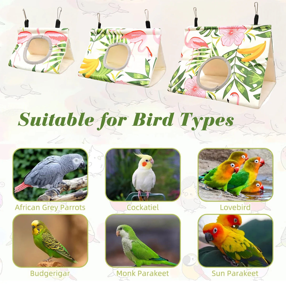 Hanging Bird Nest for Small Birds – Cozy - MyPetDollar.com