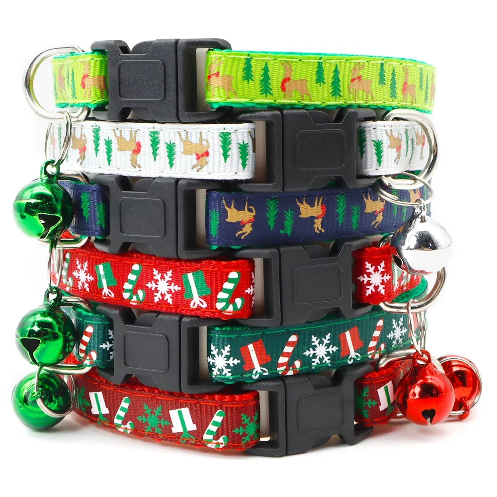 100Pcs Pet Christmas Collars Cats Dogs - MyPetDollar.com