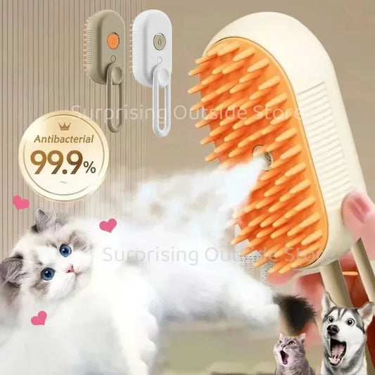 Cat Dog Pet Spray Massage Brush 3 in 1 One - MyPetDollar.com