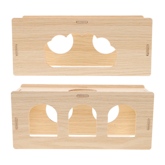 2Pcs Hamster Wooden Tunnel Chamber Creative - MyPetDollar.com