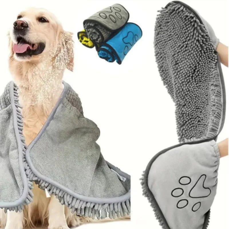 Large Absorbent Quick-Drying Pet Bath Towel - MyPetDollar.com