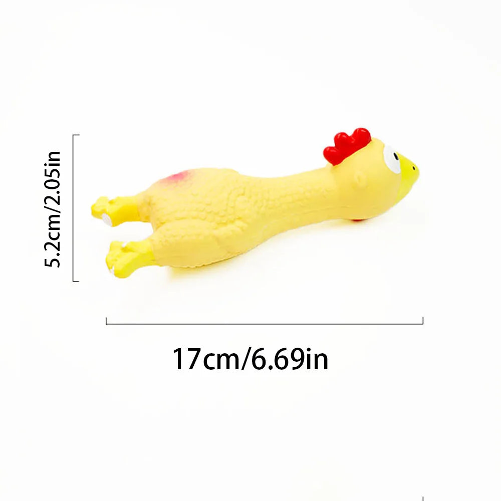 Pet Squeaky Chicken Plaything