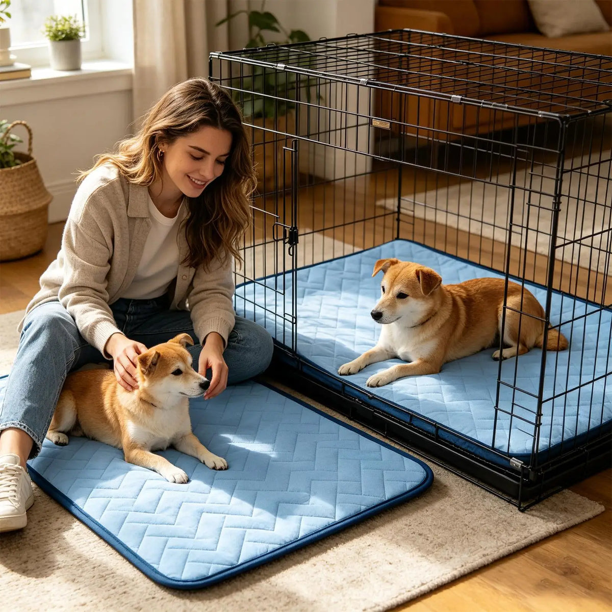 Ice Silk Cooling Mat for Dogs Breathable Pet - MyPetDollar.com