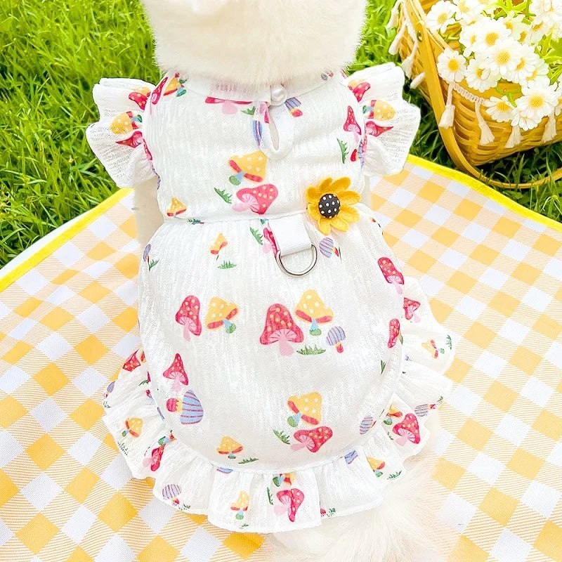 Princess Style Dog Dresses Summer Strawberry - MyPetDollar.com