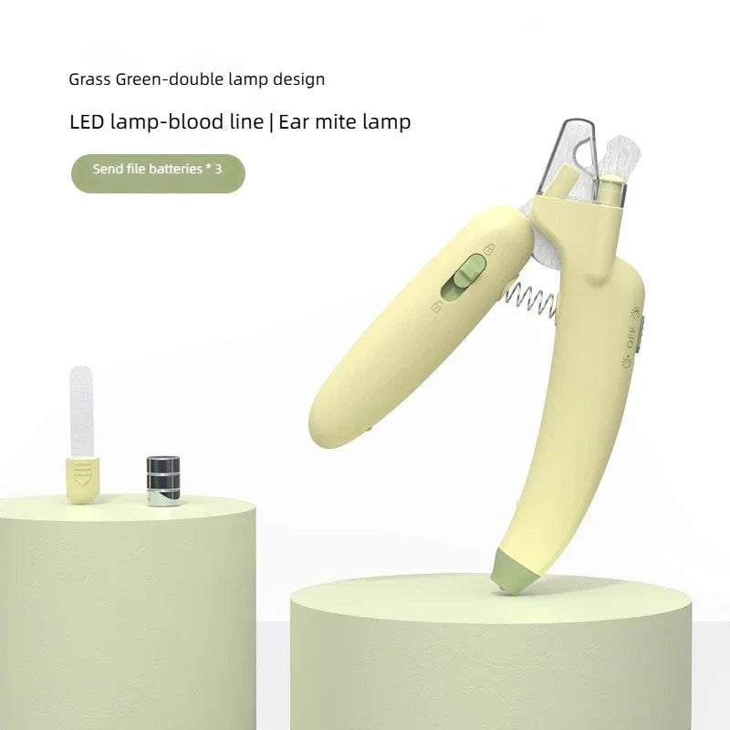 Professional Pet Nail Clippers with LED Light – 6 Colors