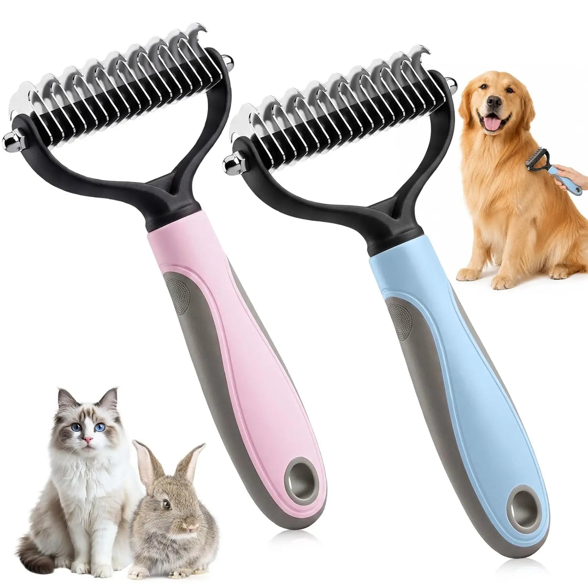 Double Sided Pet Grooming Brush for - MyPetDollar.com