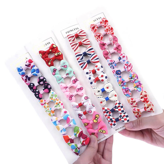 10pcs Easy-on Dog Hair Clips Diverse Styles - MyPetDollar.com