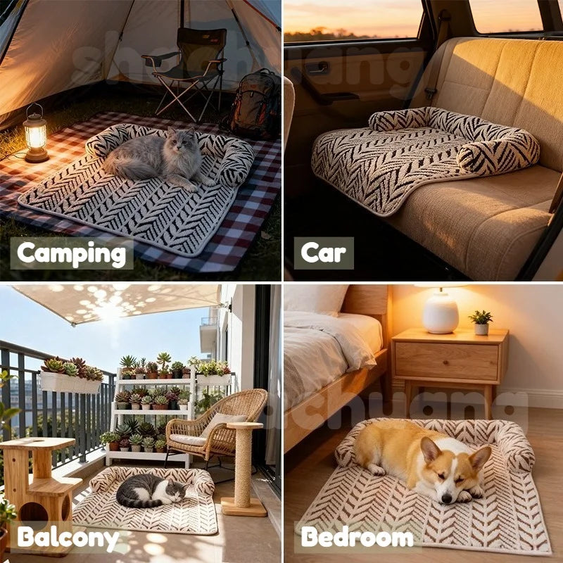 Winter Warm Pet Sofa Bed Super Soft Plush - MyPetDollar.com