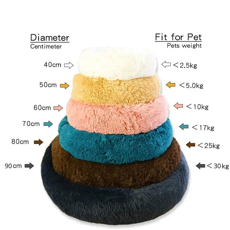 Round Pet Bed for Large Dog Bed Donut Long - MyPetDollar.com