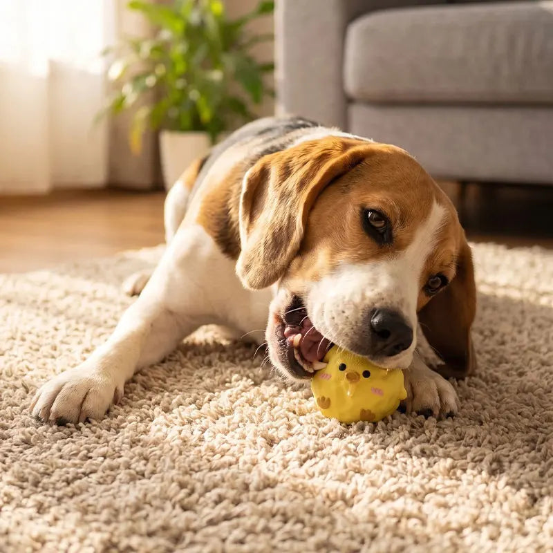 Cute Cartoon Animal Plush Squeaky Dog Toy - MyPetDollar.com