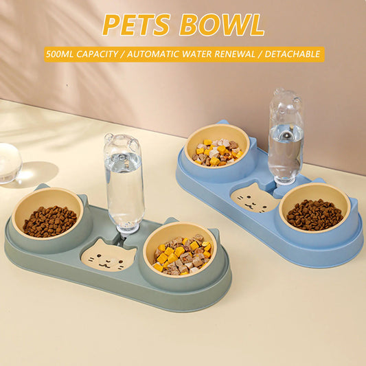 Pet Cat Bowl Automatic Feeder Dog Food Bowl - MyPetDollar.com