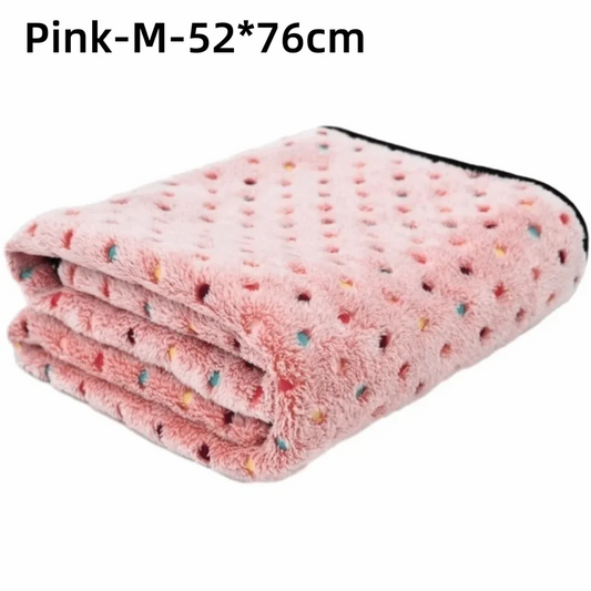 Ultra-Soft Pet Bed Blanket Cute Dot Pattern - MyPetDollar.com
