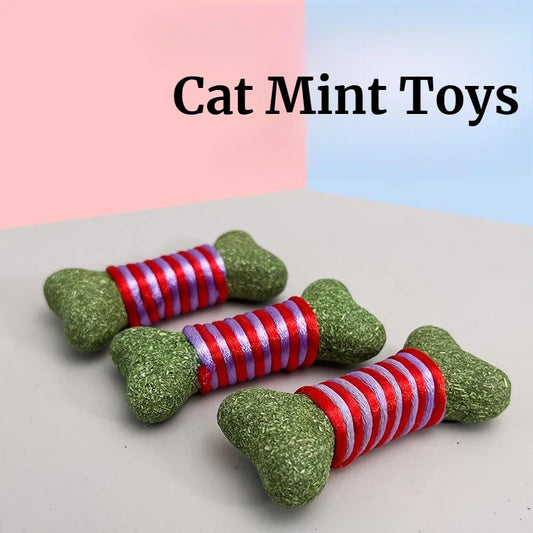 Rope Wound Bone Cat Grass Toys Cat Catnip - MyPetDollar.com