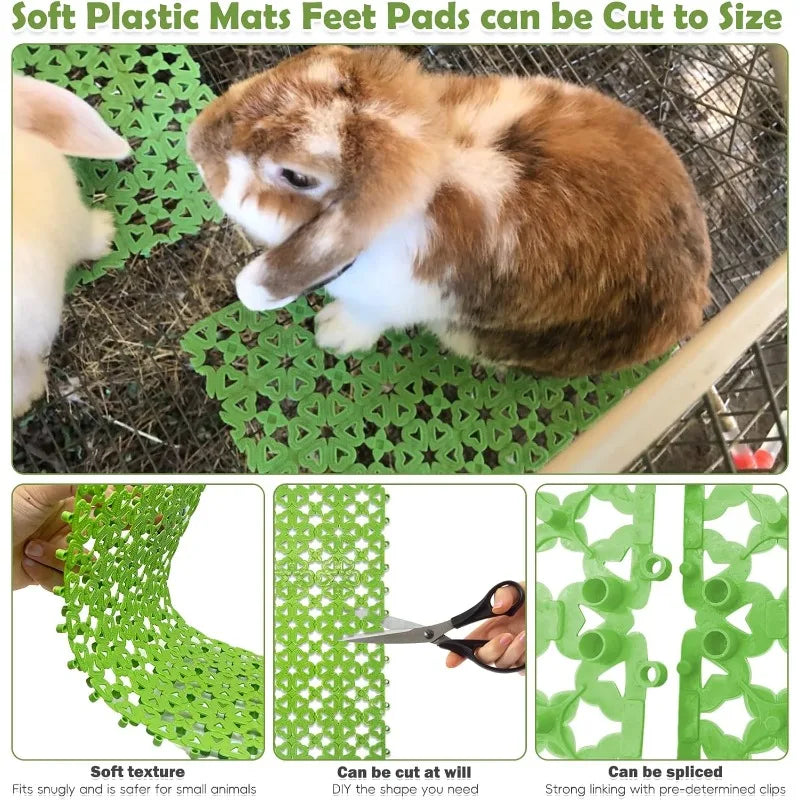 10pcs Rabbit Cage Mats Feet Pad Plastic Cage - MyPetDollar.com