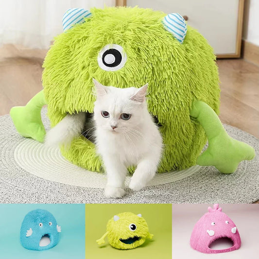 New Pet Bed Winter Warm Cat Nest Plush - MyPetDollar.com