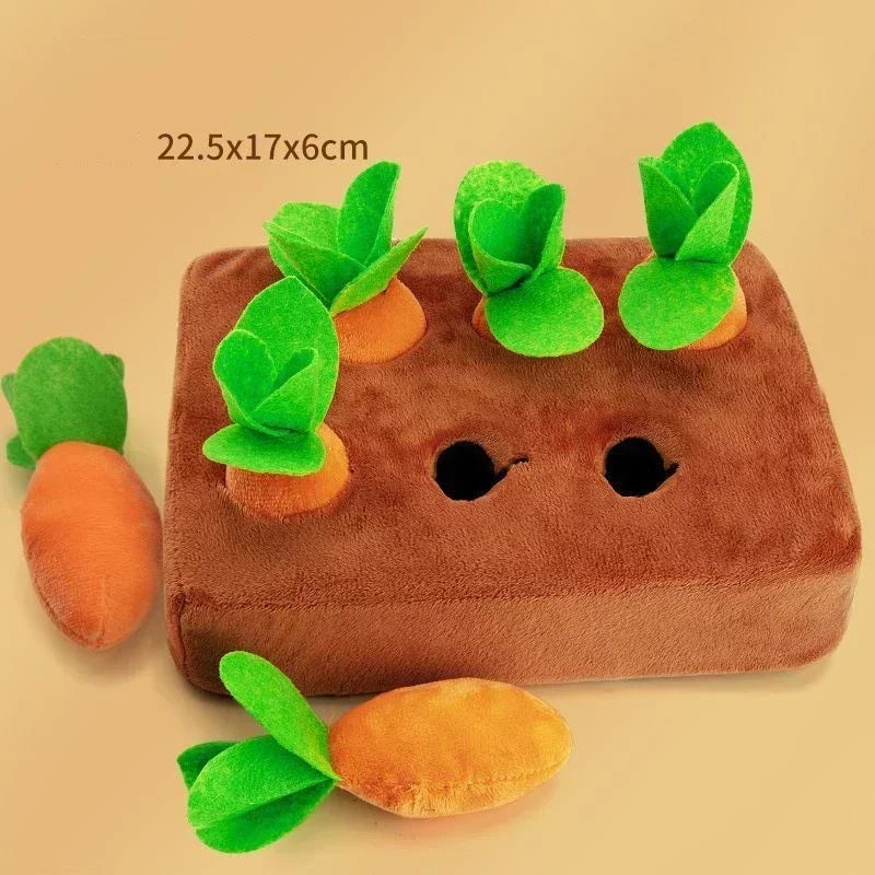 Dog Toys Snuffle Pad for Pet Plush Carrot