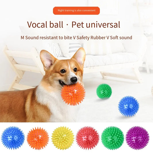 Dog Toys Sound Toy Bouncy Ball Pet Toy Polka - MyPetDollar.com