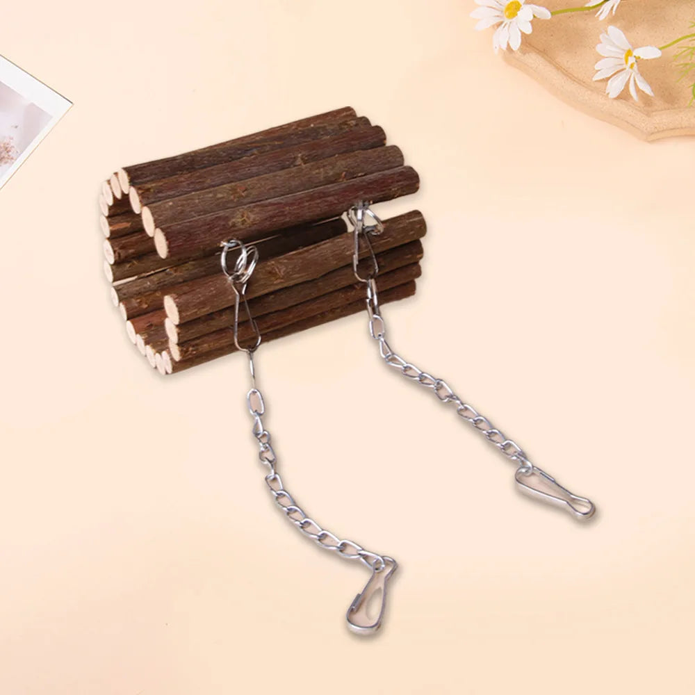 Hamster Wooden Hanging Tunnel with Hook or - MyPetDollar.com