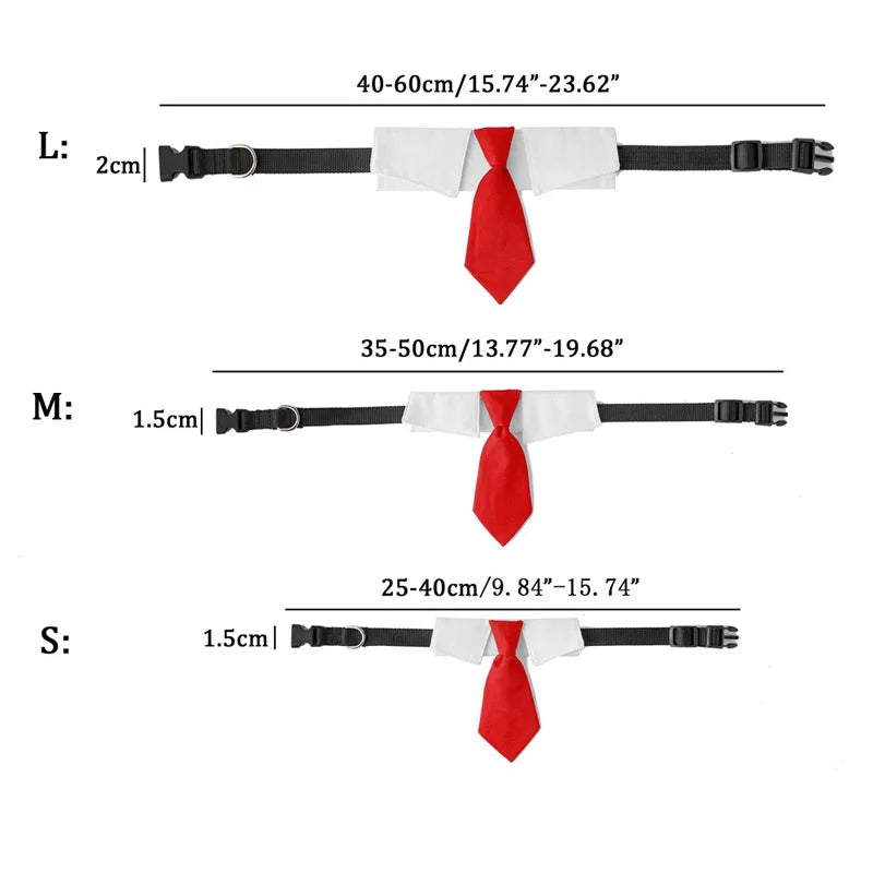 Adjustable Dog Necktie Pet Holiday Weddings - MyPetDollar.com