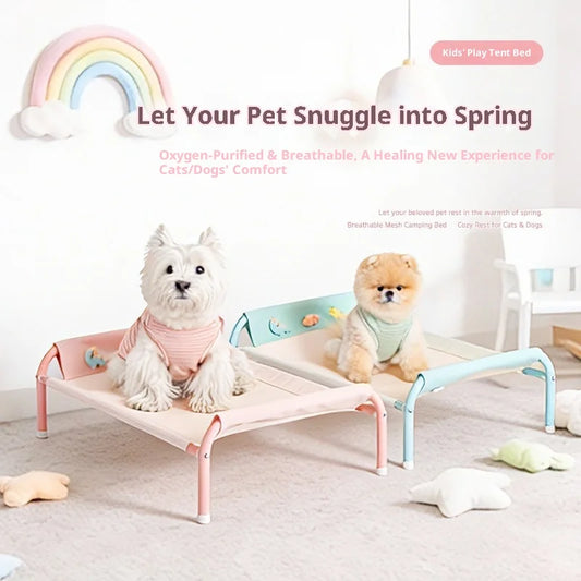 Elevated Dog Bed Cooling Mat Breathable Mesh - MyPetDollar.com