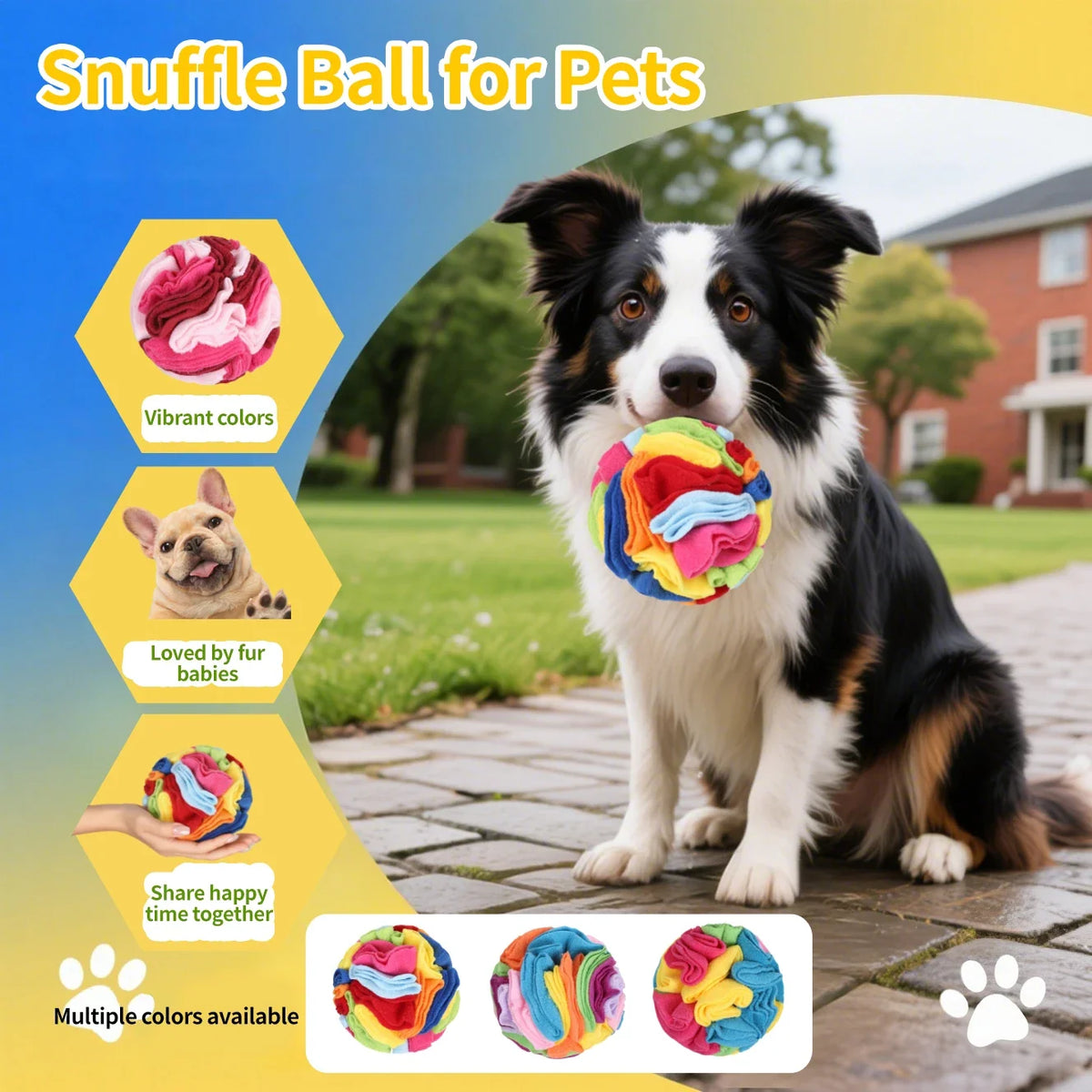 Pet Snuffle Ball for Dogs, Interactive - MyPetDollar.com