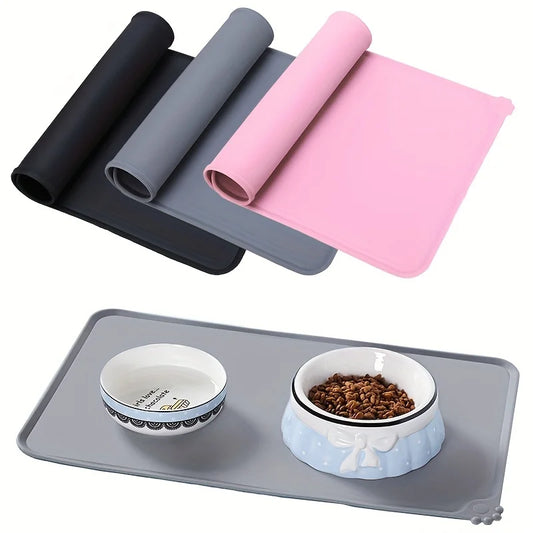 Pet Bowl Food Mat Silicone Dog Cat Feeding - MyPetDollar.com