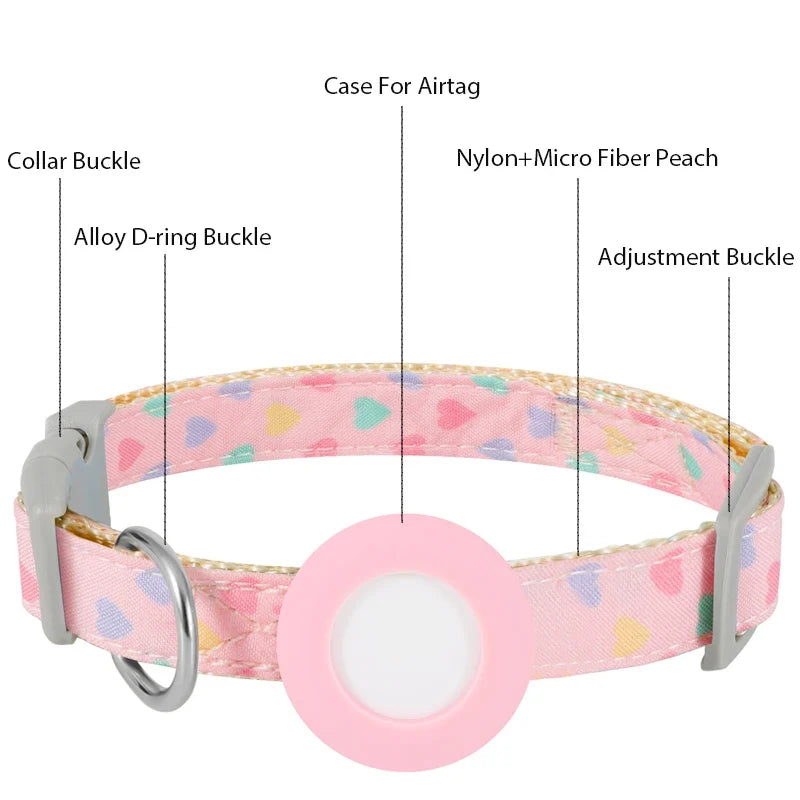 Cute Pet Collar For Airtag Adjustable Collar - MyPetDollar.com