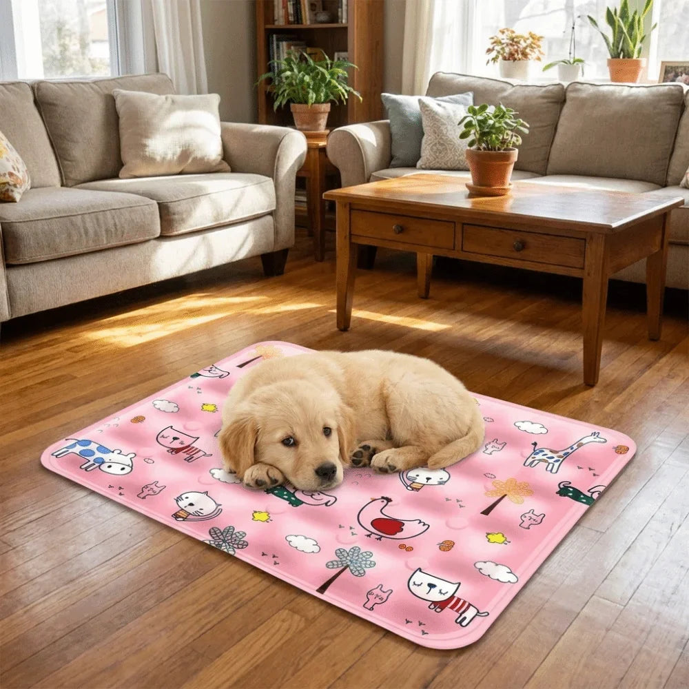 Cartoon Pet Cooling Mat Anti Bite Non-Slip - MyPetDollar.com