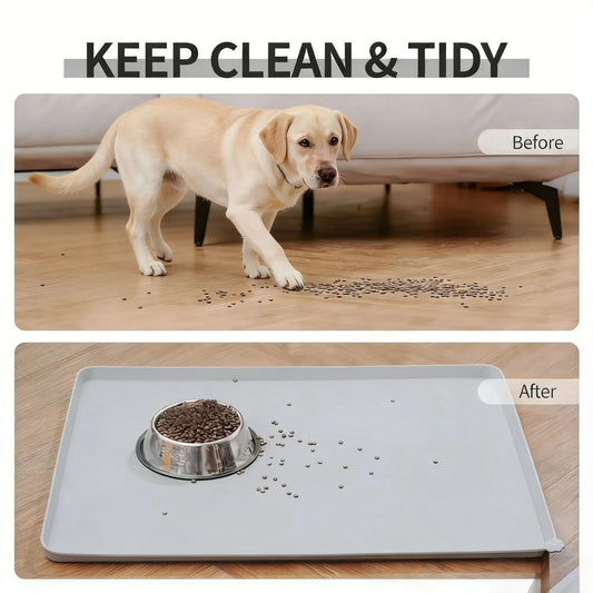 Dog Cat Food Mat Silicone Waterproof - MyPetDollar.com