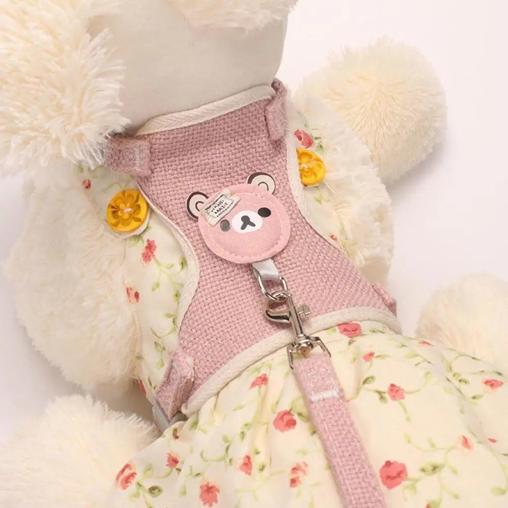 Lovely Small Pet Vest Chest Strap Dog Leash - MyPetDollar.com