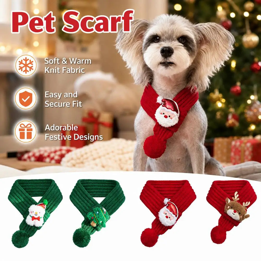 Knitted Pet Scarf Christmas Holiday Dog - MyPetDollar.com