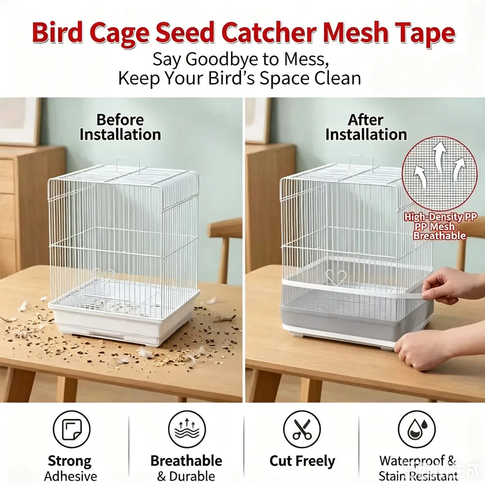 5Rolls﻿ Bird Cage Splash Proof Anti Food - MyPetDollar.com